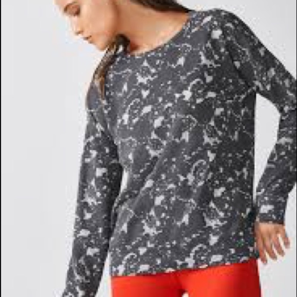 Fabletics long sleeve burnout tee